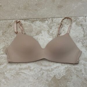 Auden Bliss Lightly Lined Nude Wirefree Bra Womens 38B Adjustable Straps -NWOT
